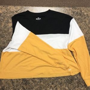 Block color loose shaped T-shirt